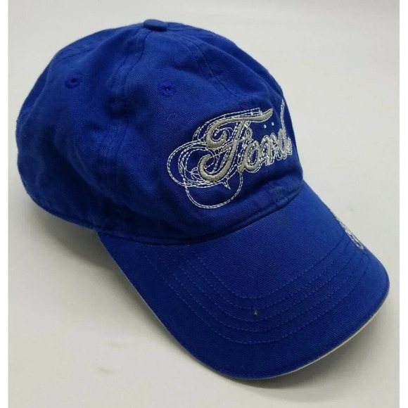 Ford Racing NASCAR Chase Authentics Womens Strapback Hat Adjustable OSFM Blue - Picture 3 of 7